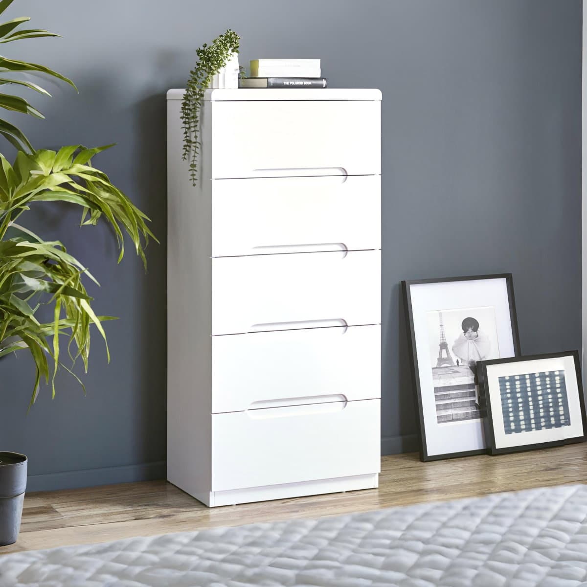 Manhattan 5 Drawer Narrow Chest