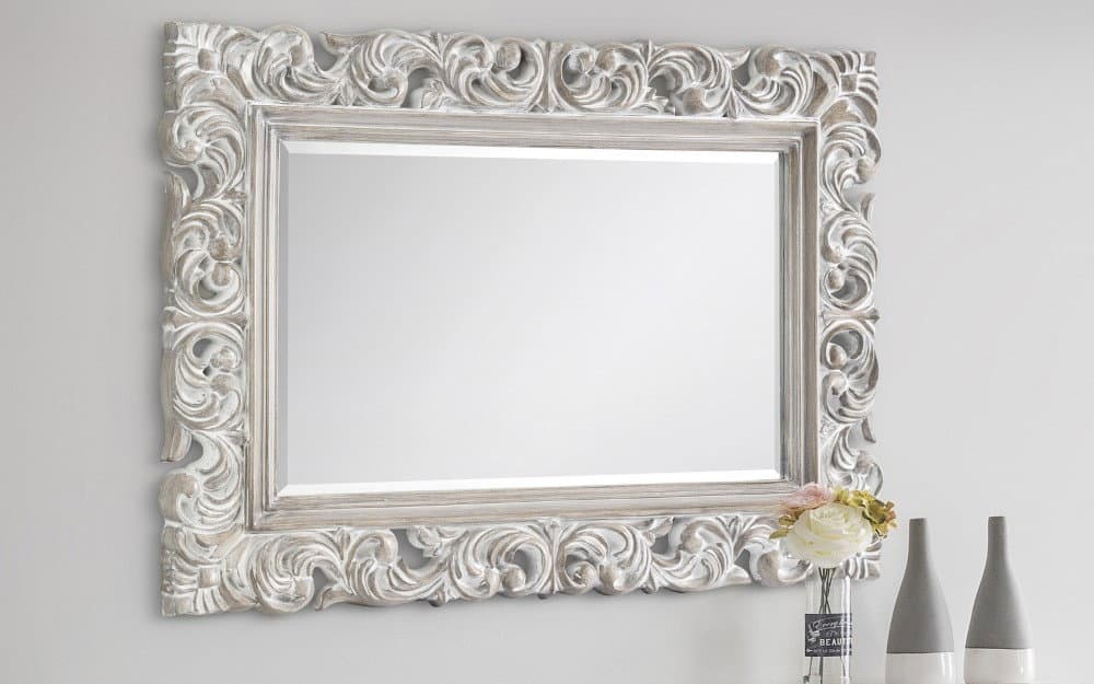Baroque Distressed Wall Mirror