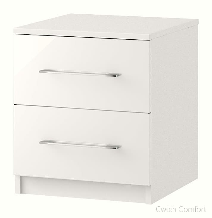 Roma 2 Drawer Bedside