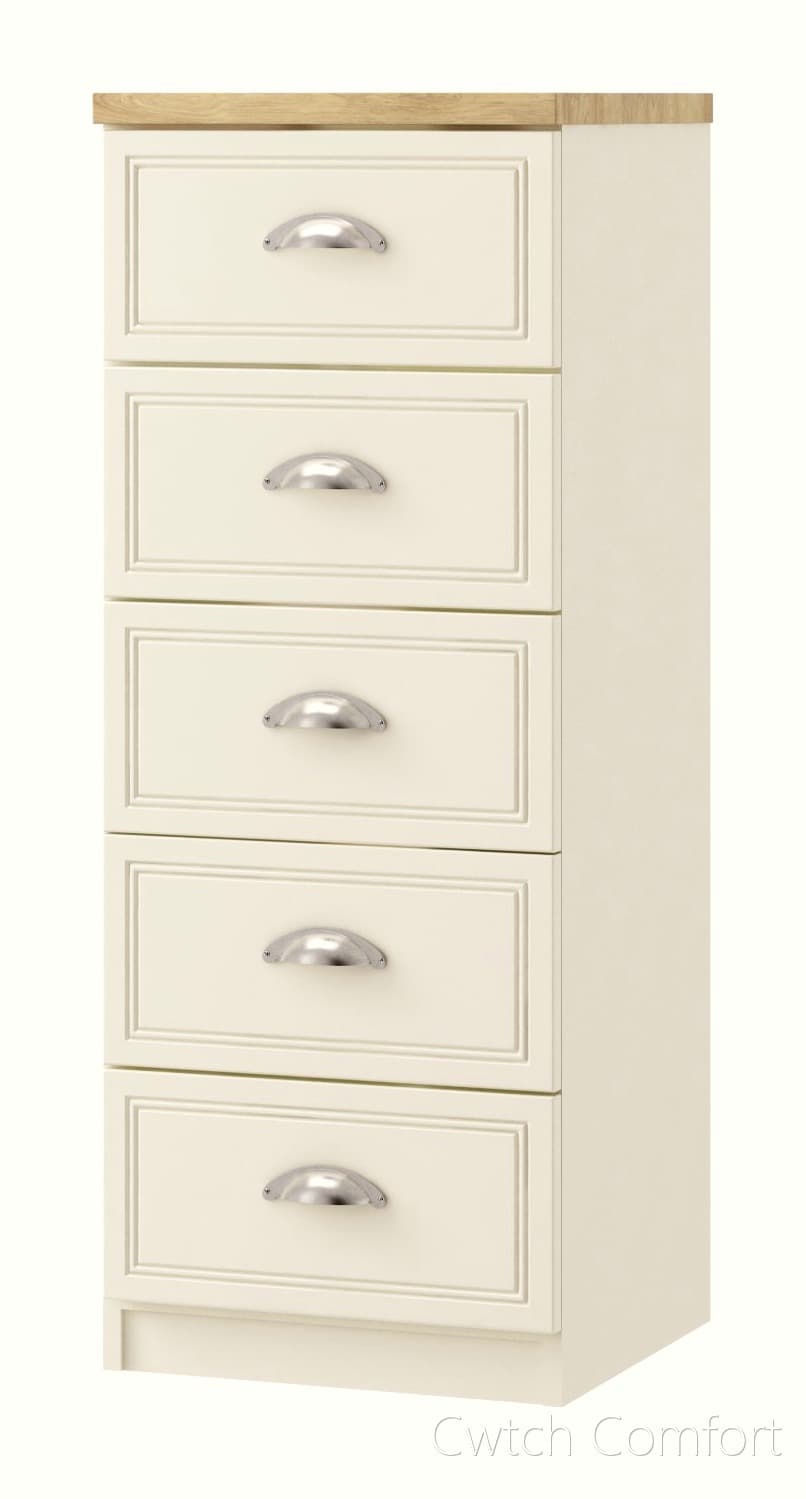 Vittoria 5 Drawer Narrow Chest